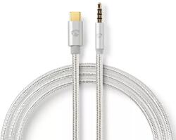 Nedis Cablu USB TYPE C tata - Jack 3.5 mm tata 1m aurit argintiu Nedis (CCTB65940AL10) - drumix