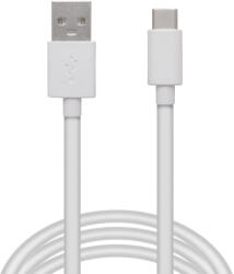 Delight Cablu de date/incarcare USB-USB Type C alb 2m invelis siliconic delight 55550WH-2 (55550WH-2)