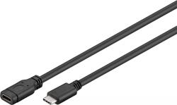 Goobay Cablu prelungitor 1m USB Type C 3.1 GENERATION 1 tata-mama 15W 5Gbit/s Goobay (45393) - drumix