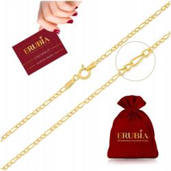  Figaro Arany Női Nyaklánc 45cm/1, 5mm Ezüst Aranyozott Ajándék Lányának (Złoty dla niej kobiety żony mamy babci córki)