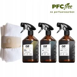 OA pilótafülke ablakkárpit Tisztító Készlet 3 x 500ml +microfibra Oa