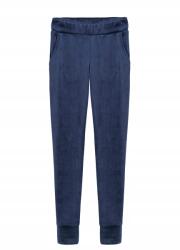  Lány Velúr Nadrág, Sötétkék 116