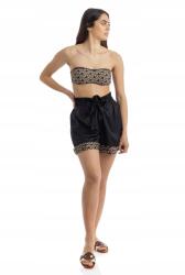 Liu Jo Fekete Szatén Rövidnadrág (M) (532077)