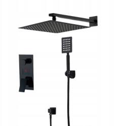 Ari Zuhanyszett Fekete Matt esőztető Szett (ZESTAW PRYSZNICOWY CZARNY 30CM)