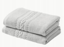 Westwing Cordelia törölköző Világosszürke 30 x 50 cm, 2 db (DEL3ZVU04-107)