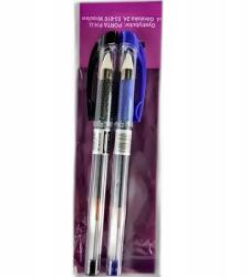 Handy Automata zselés toll, fekete és kék, 2 db-os készlet, gumírozott fogó (DL-361TR)