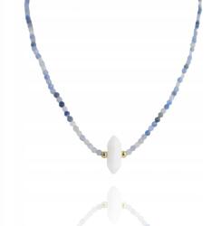  Nyaklánc Nemesacél Aranyozott 14K Arany Hegyikristály (NST2051)