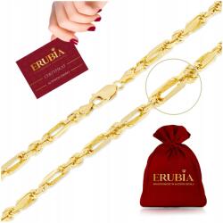  Egyedi Vastag Lánc, Női Arany Nyaklánc Figaro-corda 60cm Pr. 925 (GRUBY SZEROKI ŁAŃCUSZEK NASZYJNIK DLA KOBIETY)