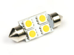 Interlook Izzó 4 Led C5W Smd 5050 Meleg Fehér 36 mm