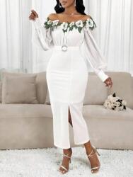 Shein Fehér Ruha Öv Díszítő Felső (M) (613062)