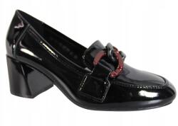 VINCEZA Félcipő Vinceza 58318 MÉRET39 Bőr Fekete Lakk (58318)