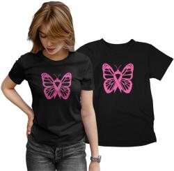 Aradena Női Póló Rózsaszín Szalag Pillangó Mintával Születésnapi Ajándék XL (134 XL Różowa Wstążka Motyl)