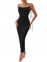 Shein Xs Hosszú, Testhez Simuló Ruha Nyitott Háttal