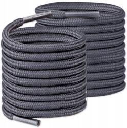 Tulmero Trekking cipőfűző, kerek, Erős, vastag, sötétszürke, 180 cm (Sznurówki trekkingowe okrągłe)