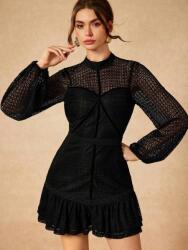 Shein Fekete Ruha Mini Hosszú Ujjú (s) (613515)