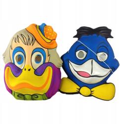  Műanyag maszk gyerekeknek kacsa, gumis, vegyes minták és színek