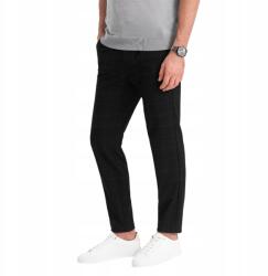 Ombre Klasszikus szabású férfi nadrág fekete V5 OM-PACP-0187 L