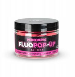 Mikbaits úszós fluo bojli 18mm 150ml Íz: Eper (8595602249008)