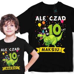 Tshirto Póló De X Éves Vagyok Gyerek Születésnapra Névre Szóló Ajándék 140 9-11 Éveseknek (imieniem urodzinowa 5 6 7 wiek Dzień dziecka)