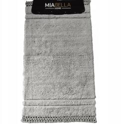  100% pamutból készült, szürke színű Ristic fürdőszobaszőnyeg szett, 2 db (MIA_RUSTIC_GREY)