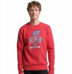 Superdry Piros Nyomott Mintás Pulóver (M) (552174)