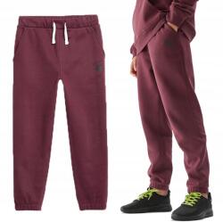 4F M419 melegítőnadrág pamutból bordó 122
