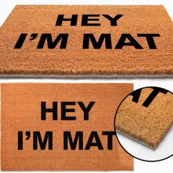 TabPrint Lábtörlő Bejárati Ajtó Elé 40x60 Hey I'm Mat Wzo (Wycieraczka Kokosowa 40x60)