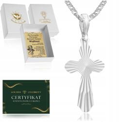 Golden Celebrity Nyaklánc Ezüst Kereszt Női Lánc Évjárat, Bérmálás 925 (Srebrny łańcuszek naszyjnik komunia chrzest)