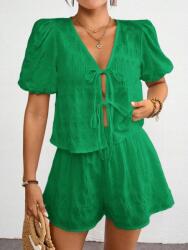 Shein Zöld Rövidnadrág Szett Blúz (L) (613271)