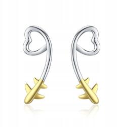 M. Jopek Ezüst Fülbevaló 925 Ezüst Szív Repülő M. jopek