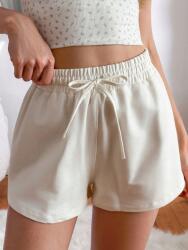 Shein Pamut Krémszínű Rövidnadrág (s) (612735)
