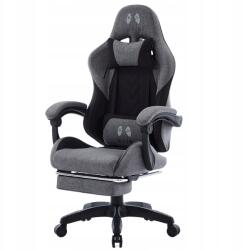 DEUS Gamer szék forgatható gamer szék lábtartóval Kényelmes, kartámaszok (fotel biurowy, fotel gamingowy, dla gracza)