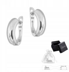 Ulex Premium Ezüst fülbevaló pr. 925 Elegáns félkör alakú polírozott fülbevaló (SZ-605-KA mały kolczyk dla dzieci)