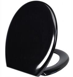 Boston Fekete univerzális WC-ülőke Koło Hybner Cersanit Roca Armatura márkákhoz (BLACK)