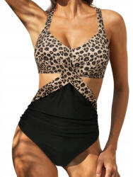  Női Egyrészes Fürdőruha Párduc Mintás L