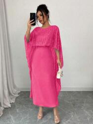 Shein Rózsaszín Flitteres Köpeny Ruha (XL) (613336)