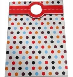 Miximport Laminált táska L, 35x26, 5 cm, pöttyös, 210 g-os papír