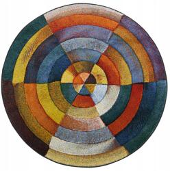 e-floor Kerek Szőnyeg Klasszikus Színes Szoba Retro Puha Kellemes Bolyhos 120CM (508787)