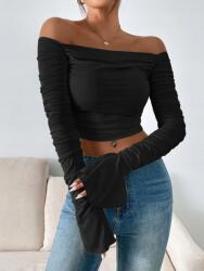 Shein Fekete Hosszú Ujjú Felső (L) (613345)