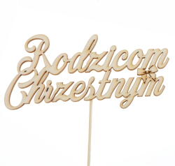 Klepkomania topper torta felirat Keresztszülőknek (BSTP125)