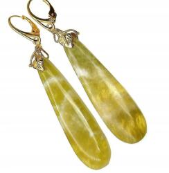 Arande Egyedi Fluorit Aranyozott Ezüst Fülbevaló (702735)