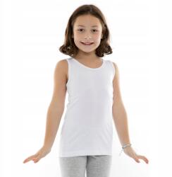 Marcinkowski Gyerek felső fehér, vastag vállpántos, sima 122 (Podkoszulka biała pod koszulę sukienkę )