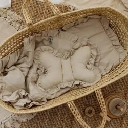 Muminky Ágynemű garnitúra 3az1ben 100% Pamut Fodros Világos Bézs