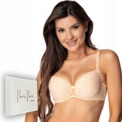 Paripari Lengyel Laila bézs színű push-up csipkés melltartó 85A (5901885654539)