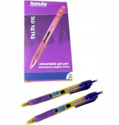 Handy Sal Gel Handy zselés toll, 12 db, lila, automata, 0, 5 mm