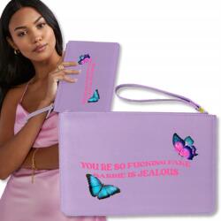  Borítéktáska Lila Fucking Fake Minták (Torebka Kopertowka Damska Fioletowa)