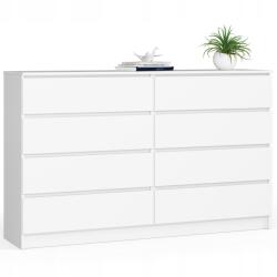 AKORD Komód K160 8SZ Clp Pk Fehér Akd (KOMMK1608SZWEISSPK)