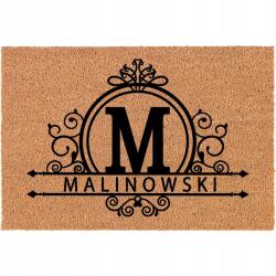 TabPrint Lábtörlő M Betűs, Névre Szóló, Személyre Szabott, Különböző Mintákkal (Kokosowa Wycieraczka Frontowa Personalizowana)