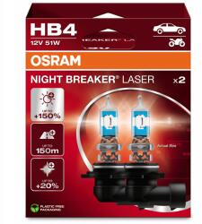 OSRAM Night Breaker HB4 Autó izzók +150M +150% Fényesebb fény