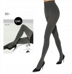 Gatta Harisnyanadrág 50DEN Gatta Trini 03 fekete/szürke 2-S